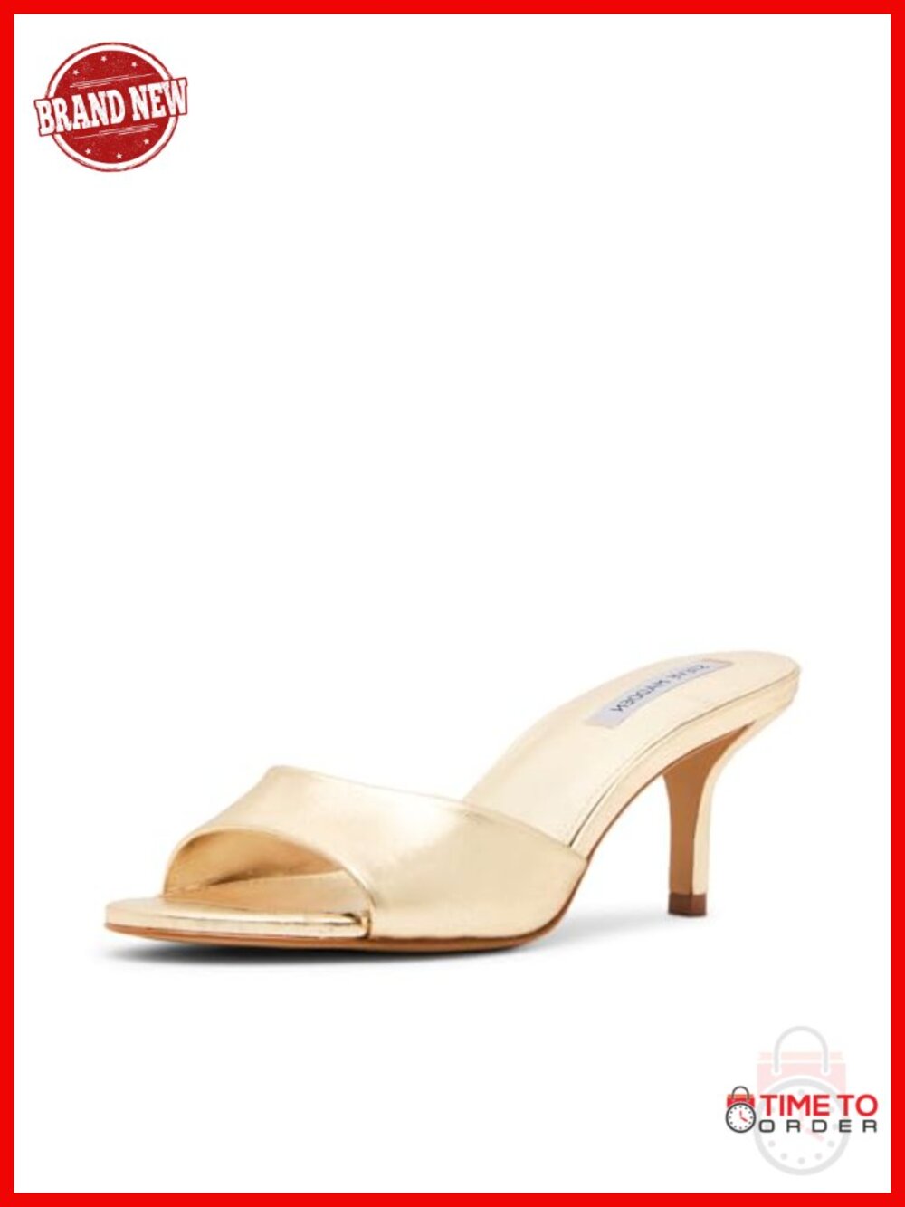 Steve Madden Kendrix Kitten Heel Slingback Sandal Leather